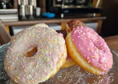 Donuts and treats at Mellowes Coffee Garden